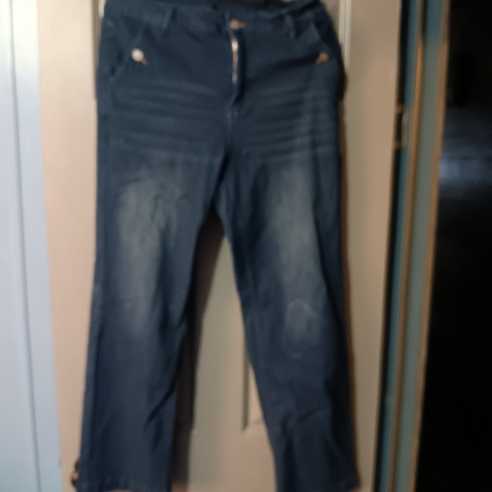 Blue Faded Denim Jeans